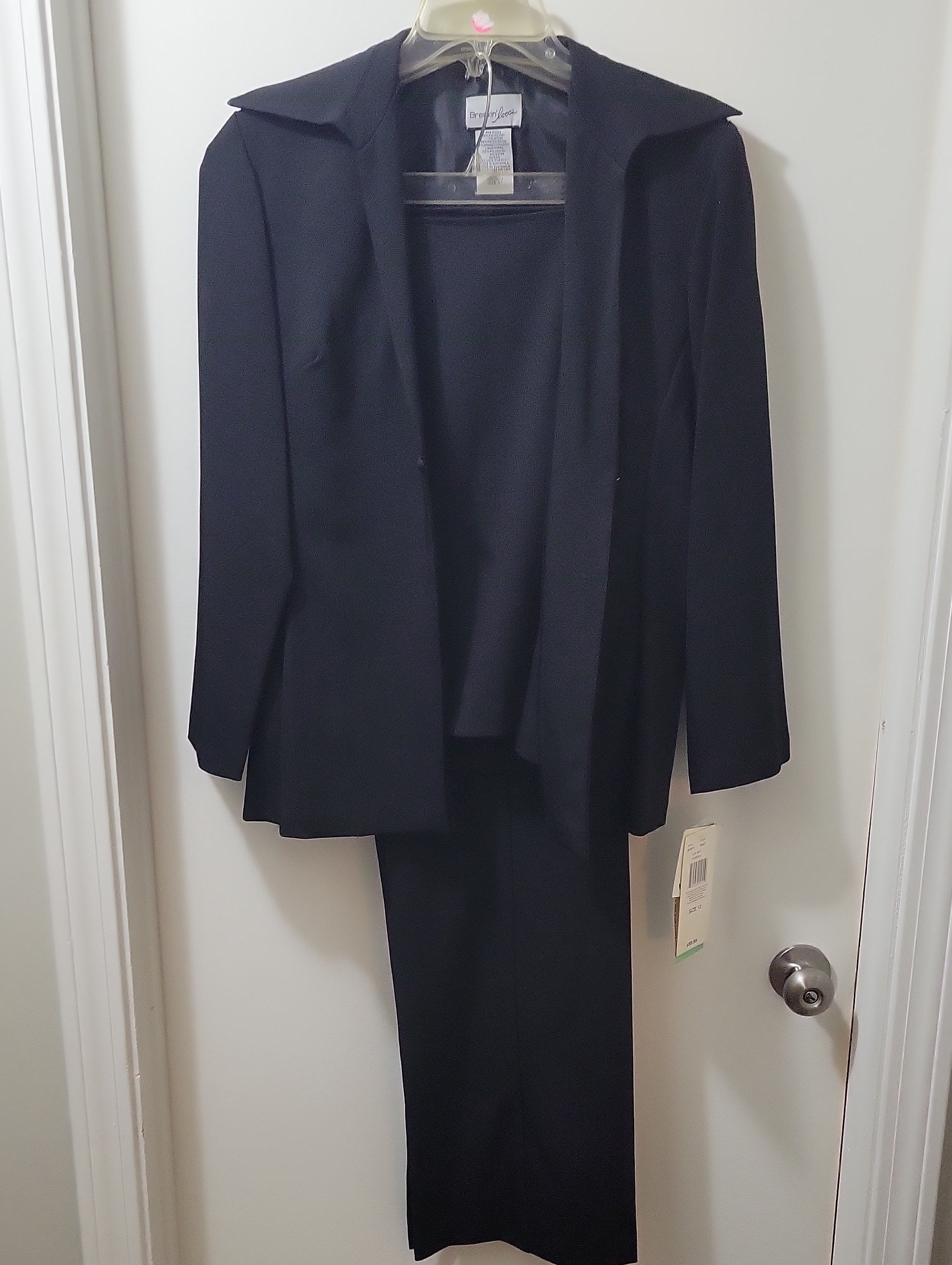 Black Women's Three-Piece Suit With Jacket And Skirt & Pants